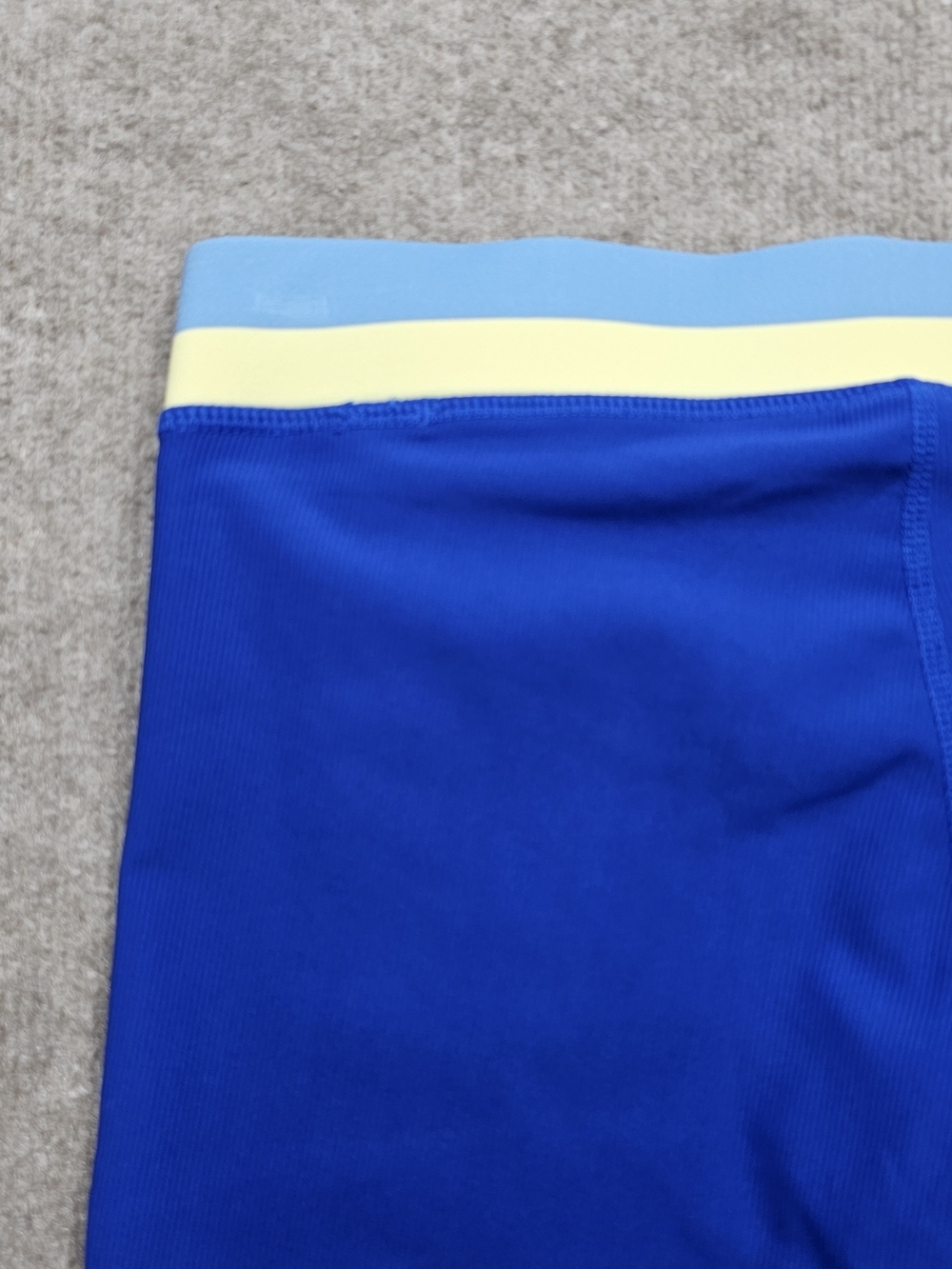 Wilo Sky Blue Yoga Pants Small Cropped Leggings Color Waistband - Picture 6 of 8